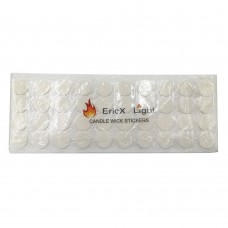 EricX Light 120 pcs Candle Wick Stickers,Made of Heat Resistance Glue Adhere Steady in Hot Wax For Candle Making 